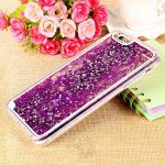 Wholesale iPhone 7 Plus Liquid Glitter Shake Star Dust Case (Purple)